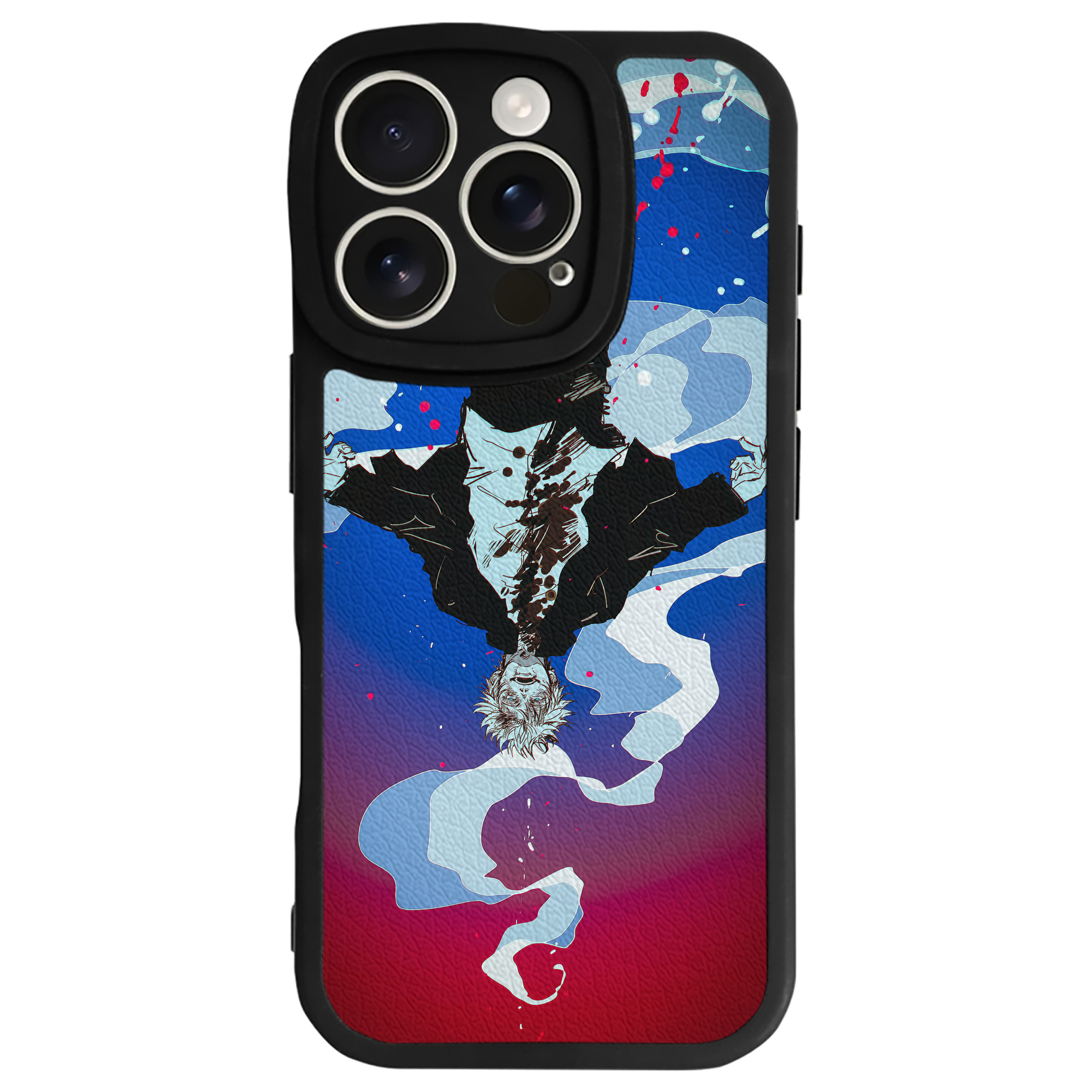 （画像用） 呪術廻戦 Jujutsu Kaisen 【iPhone 16シリーズ対応】シリコンスマホケース（レザー調） 材質：シリコン